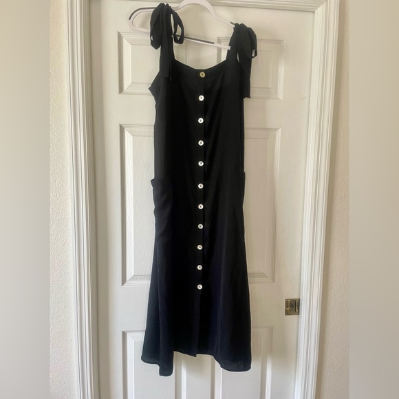 Black Button-Down Dress “Show me your mumu” large - Picture 5 of 9